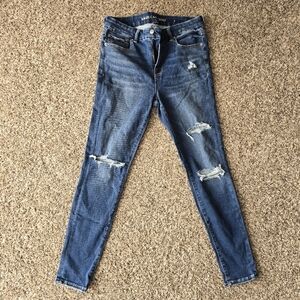 American Eagle ripped high waisted jeggings